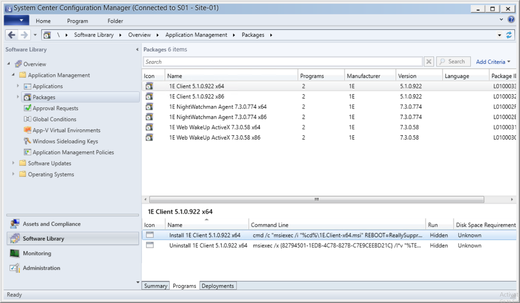 Configuration Manager objects